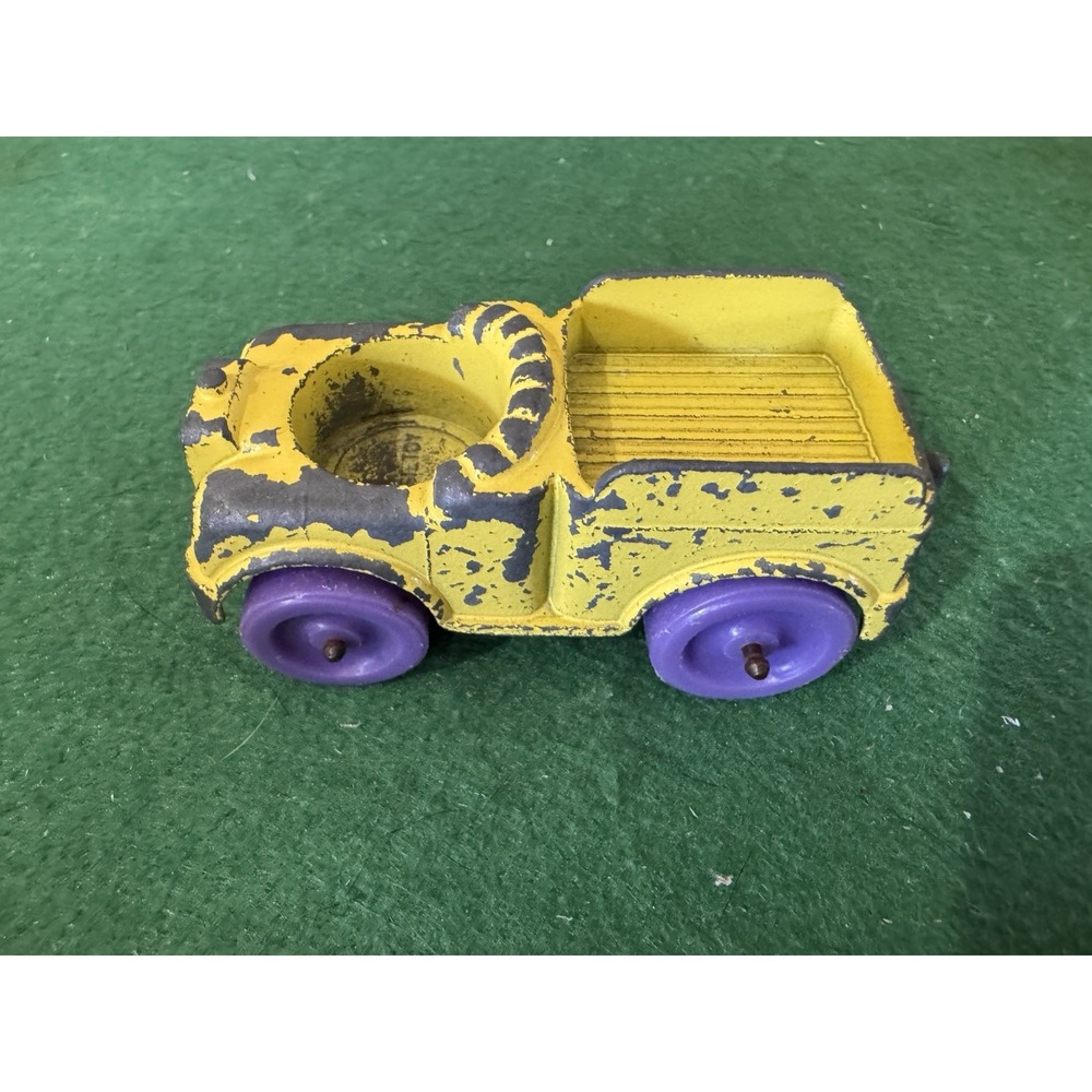 1967 Tootsietoy Yellow Pickup Truck Diecast – Chicago USA Vintage Toy Car